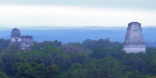 Tikal mayan ruins image