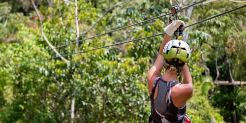 Zip lining image